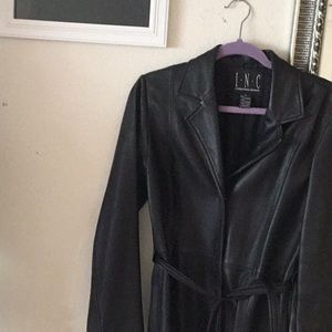 Leather coat